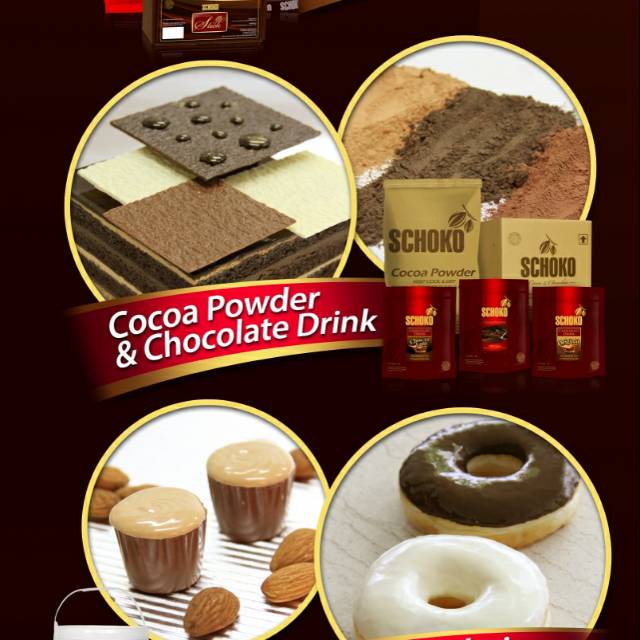 

Cocoa Powder Schoko Bla Process 1 Kg / Cokelat Bubuk Hi Fat / Cocoa Powder Hi Fat