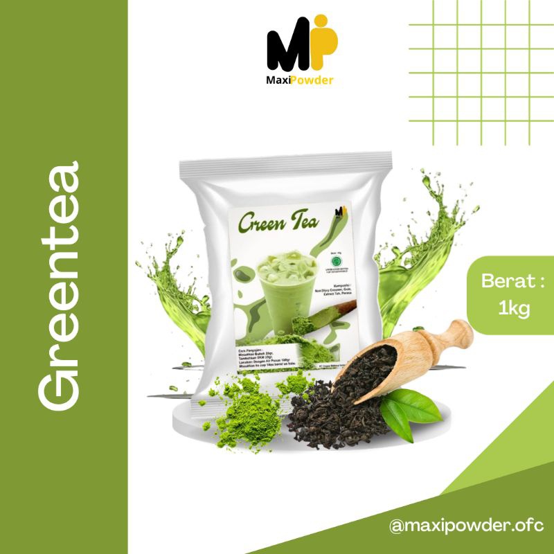

Bubuk Numan Rasa Greentea 1Kg / Numan Kekinian Matcha Ter / Maxipowder