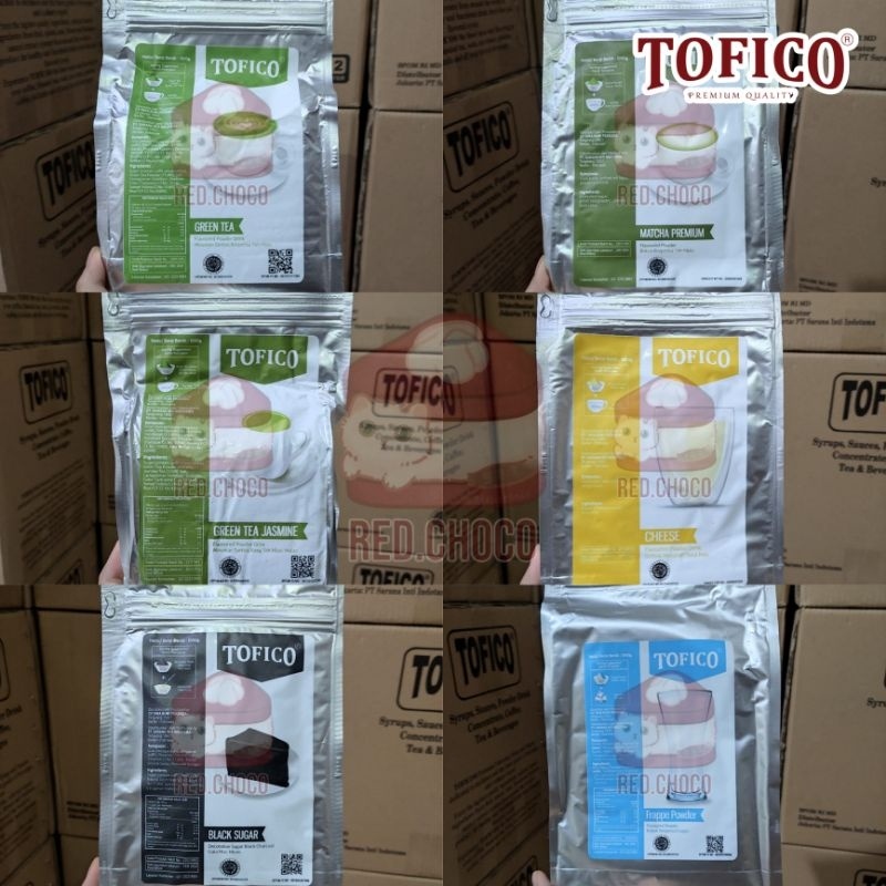 

Tofico Powder 1Kg/Greentea/Matcha/Cheese(Keju)/Bla Charcoal/Greentea Jasne/Bubuk Numan