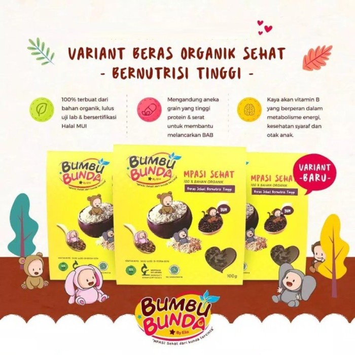 

Bumbu Organik Nutrisi Tinggi 100Gr