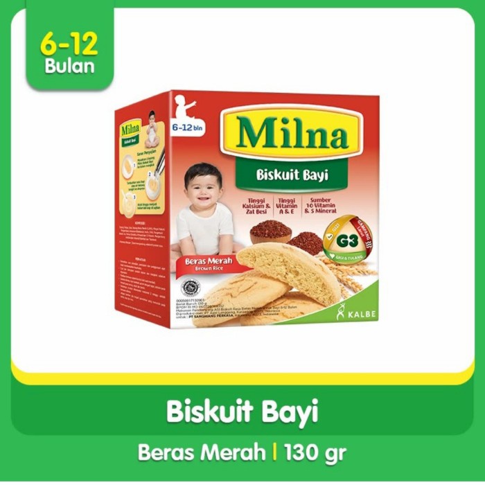 

Milna 6-12 Bulan Biskuit Bayi Merah - 130G