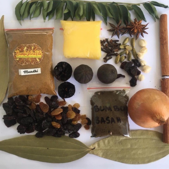 

Paket Bumbu Nasi Mandhi/ Bumbu Mandhi Komplit Uk 2 Kg Bsk