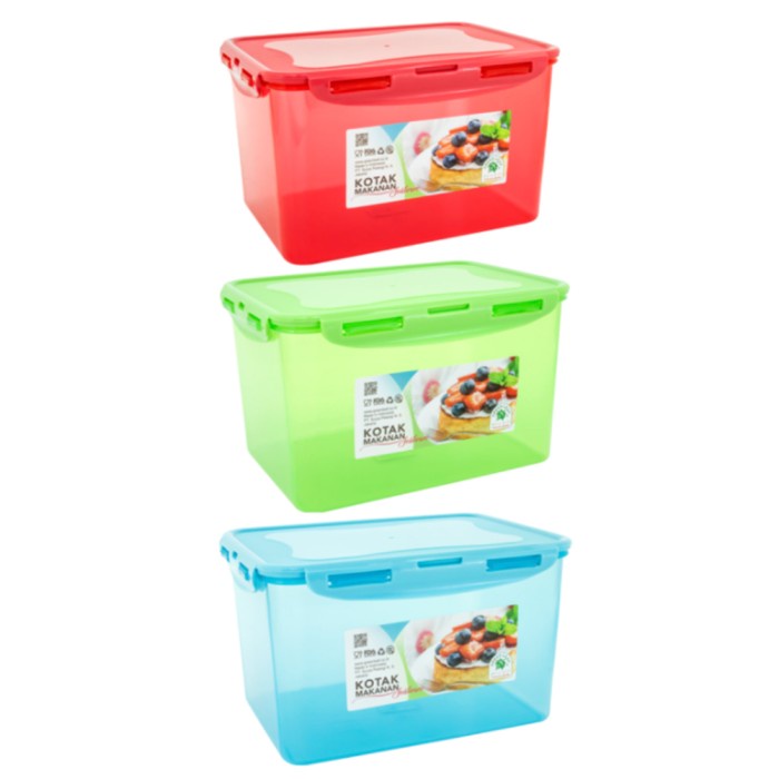 

7265 Kotak Makan Lock Four 5 Liter Kedap Udara Tempat