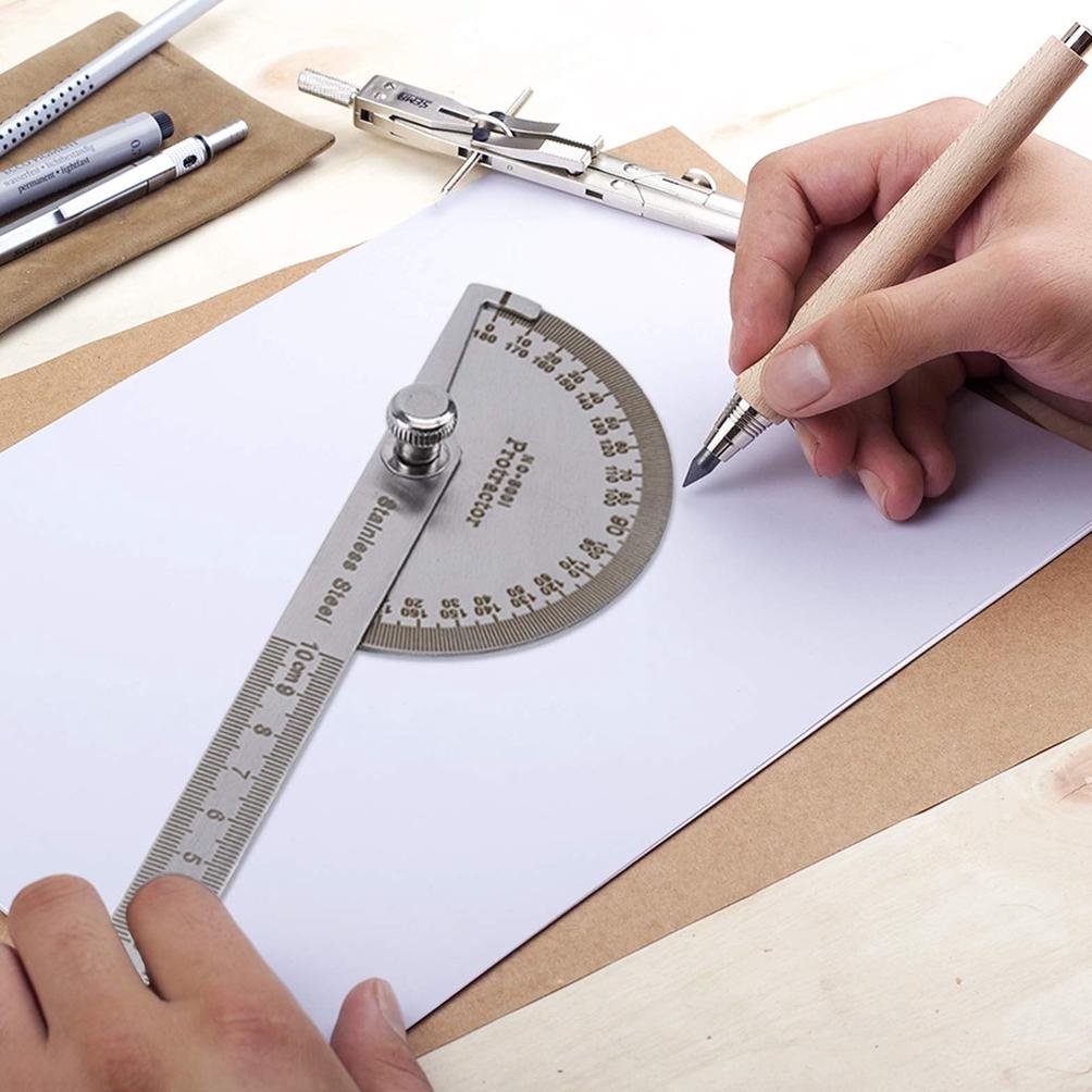 

Busur Derajat Penggaris Busur Alat Ukur Sudut Pengukur Sudut Stainless Degree Protractor Best Seller