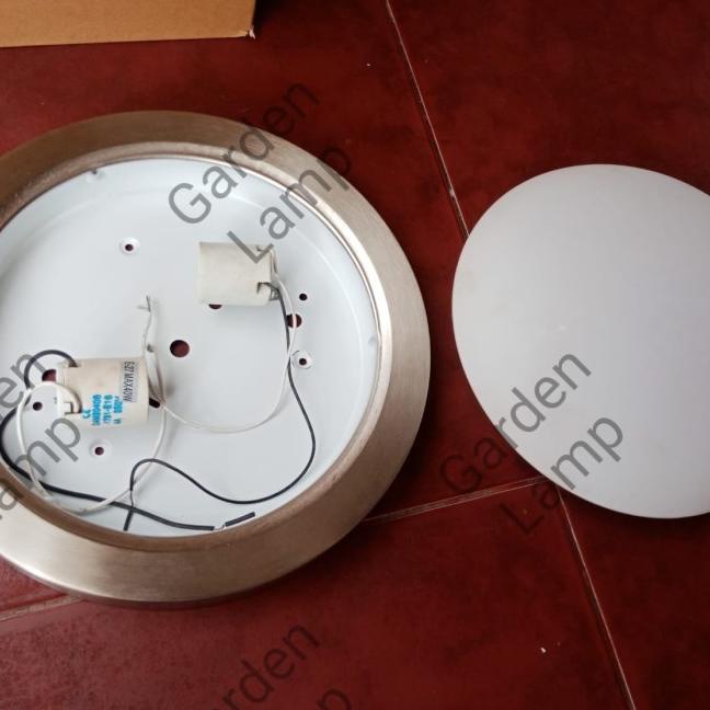 Lampu Plafon Kaca - Bulat - Lampu Teras - Lplafon 025 besar Siap Proses