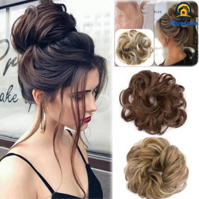 Wanita Scrunies/sanggul Rambut Model Keriting Natural Untuk