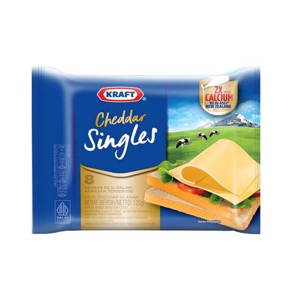 

KRAFT CHEESE SLICE PLAIN 8 PCS - KEJU