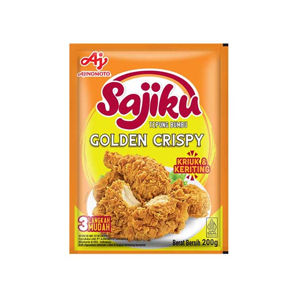 

SAJIKU TEPUNG BUMBU GOLDEN CRISPY 200 GR