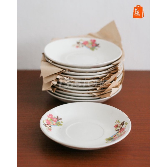 [6pcs]Lepek kopi/lepek keramik/lepek gelas/tatakan gelas RRT