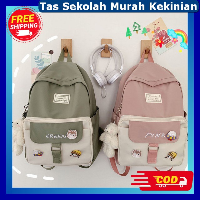 Tas Sekolah Anak Perempuan Smp Ts School Remaja Impor Korea Ransel Premium Wanita Import Backpack Sc