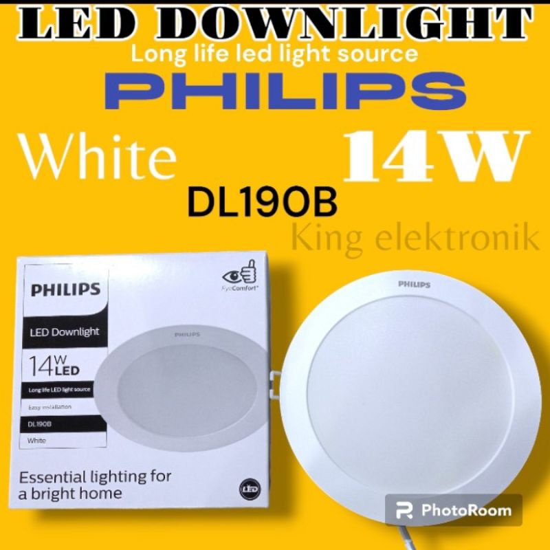 LED DOWNLIGHT PHILIPS 14WATT WHITE DL190B