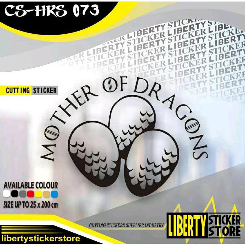 MEDIUM Cutting Sticker Mother of Dragon | Cutting Stiker Mother of Dragon | Cutting Sticker Game of 