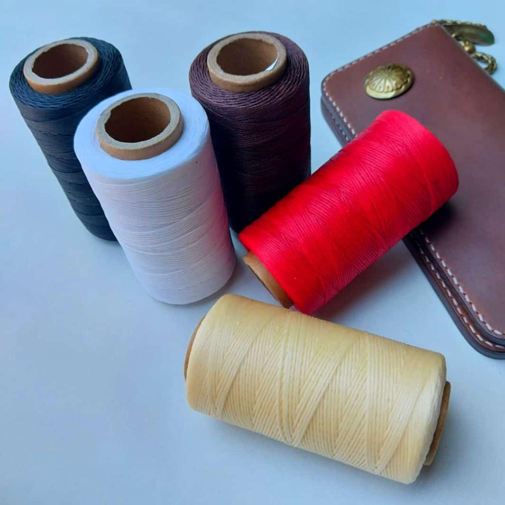 Mega Sale 1 Roll Benang Wax 260M 150D 0,8Mm Untuk Jahit Kulit Promo