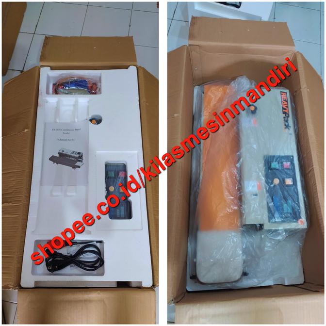 Fr-800Ph Continuous Band Sealer Mesin Press Segel Plastik Fr800