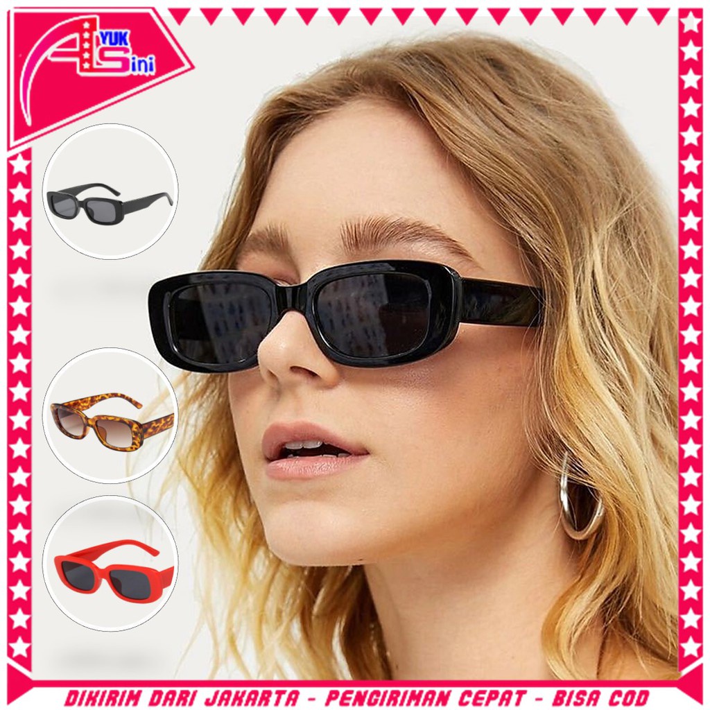 AS Kacamata Hitam Wanita 1114 Kaca Mata Fashion Retro Vintage Sunglasses Pantai Korean Impor Murah