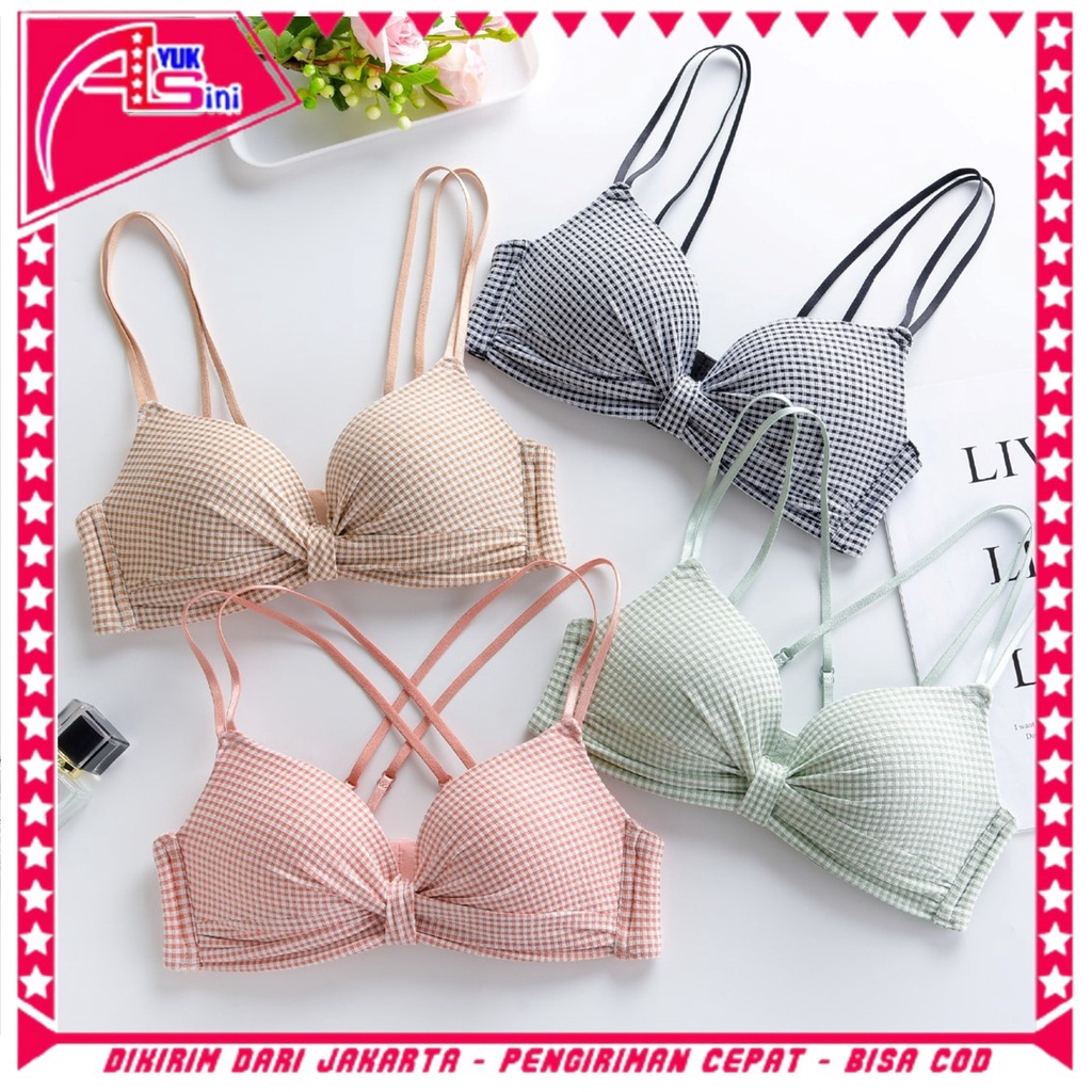 AS Bra Jepang Sexy 6432 Tanpa Kawat Bra  Premium Asian Style Pakaian Dalam Wanita Elastis Sexy Busa