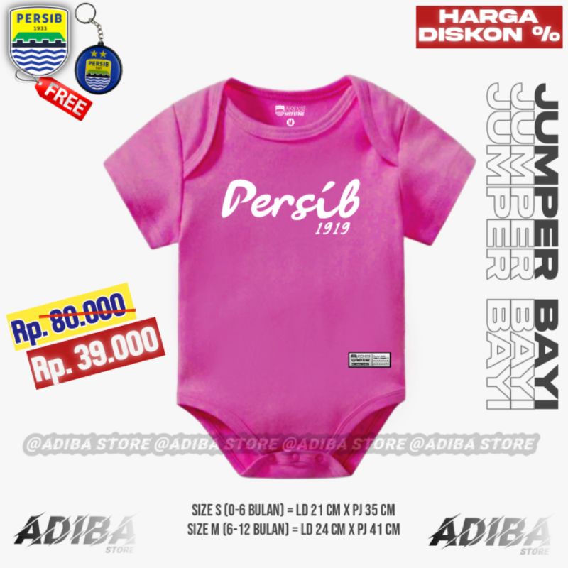 Jumper Bola Bayi / Jumpsuit Bola Bayi / Romper Bola Bayi PERSIB BANDUNG PERSIB 1919 DILAN STYLE