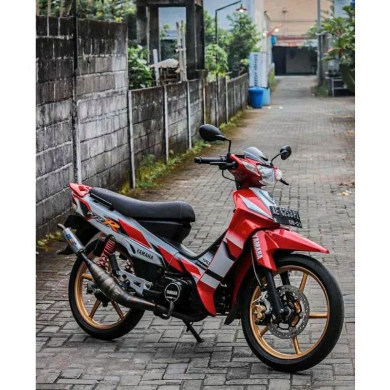 Striping lis sticker standar ORI yamaha fiz r 2001 merah putih stiker Fiz R Merah Putih 2001
