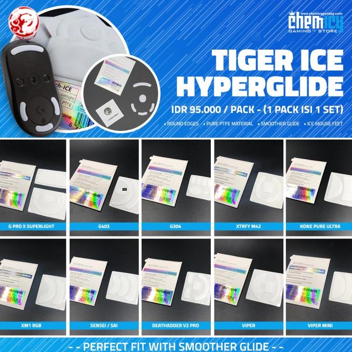 Tiger Arc Ice Edition Gaming Mouse Feet Hyperglide / Hyperglides