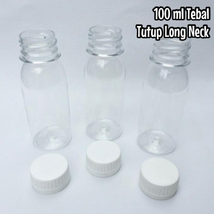RING0010 / 50 pc Botol plastik 100 ml Botol 100ml tebal murah grosir