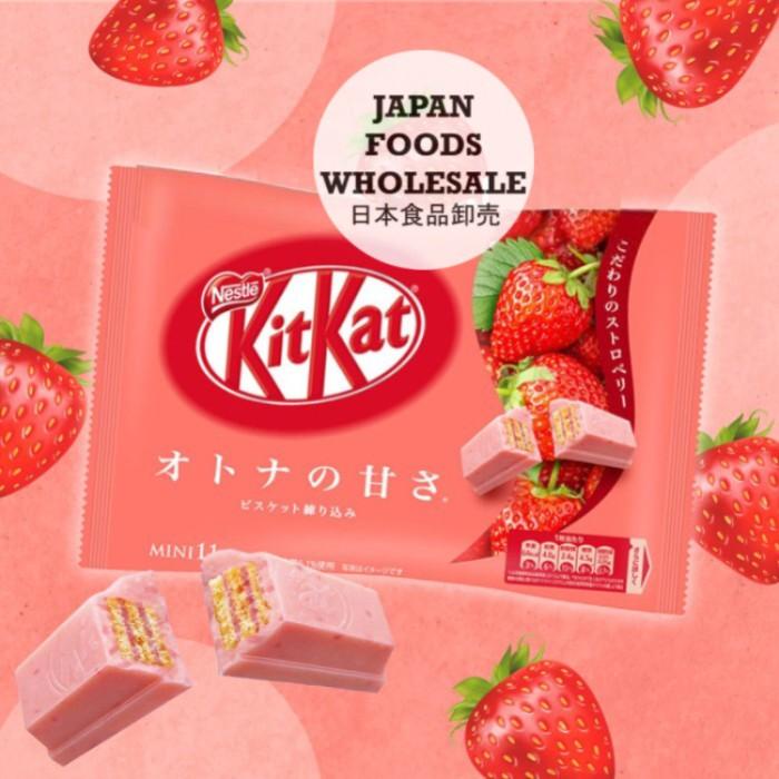 

KITKAT JAPAN MINI STRAWBERRY AMAOU BAG / COKLAT JEPANG / CEMILAN IMPOR