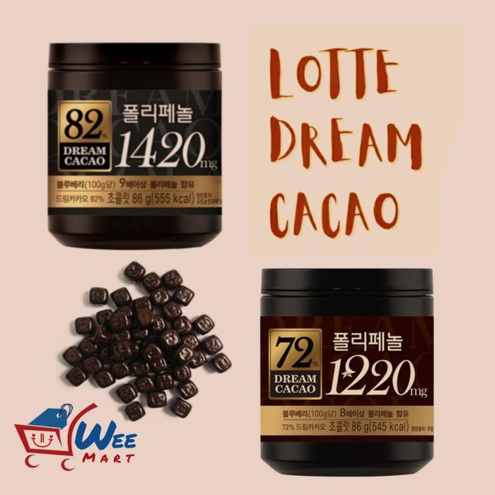 

LOTTE DREAM CACAO 72 82 - DARK CHOCOLATE - COKLAT - CACAO 82