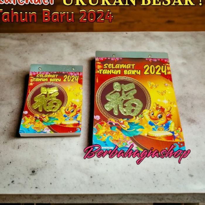 

Kalender Chinese Cina Harian Sobek Tahun Baru 2024 Shio Naga Kayu Ukuran Jumbo Besar Lokal Indonesia Terbaru / Calendar Tanggalan Robek China Mandarin Jawa Arab New Year Big Size