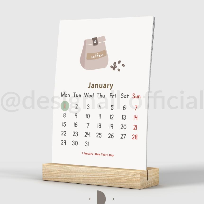 

Designall Kalender Aesthetic 2024 Kf + Yangga Kayu