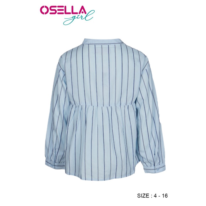 Osella Kids Kemeja Lengan Panjang Anak Perempuan Warna Aqua 2337220136 Ocacaca_Ready