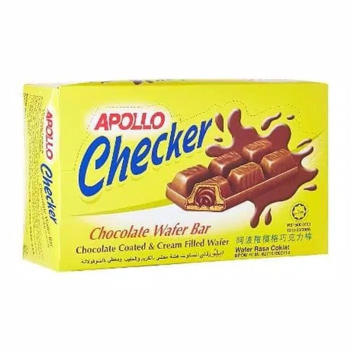 

APOLO CHECKER CHOCOLATE WAFER BAR - APOLLO COKELAT WAFER COKLAT 24PCS