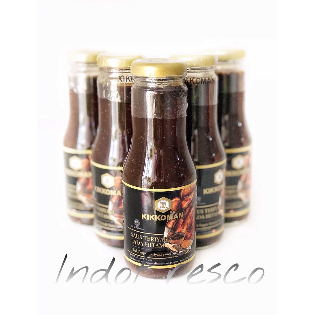 

Kikkoman Black Pepper Teriyaki Sauce - Saus Teriyaki Lada Hitam