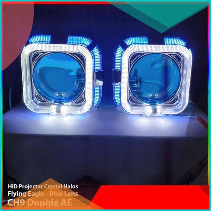 Lampu HID Projector Projie CH9 Flying Eagle VAHID Super Angeleyes 16no