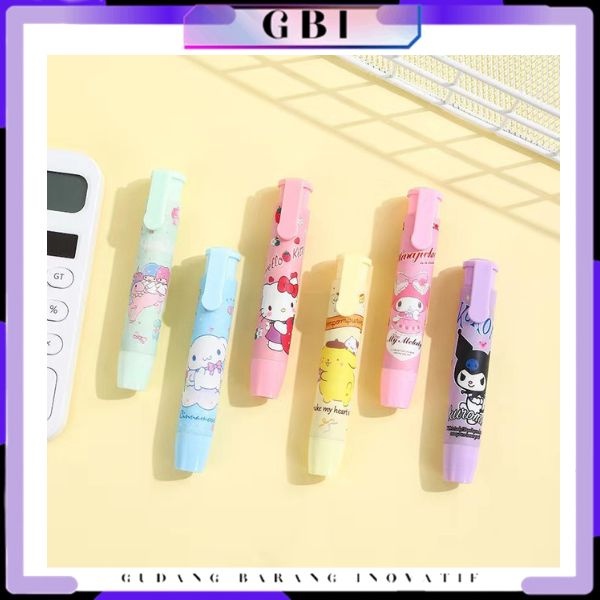 

GBI Penghapus Pencil Penghapus Pensil Mekanik Karakter Mechanical Eraser Lucu Hapusan Eraser Lipstik Retractable Cute Eraser Korean Style