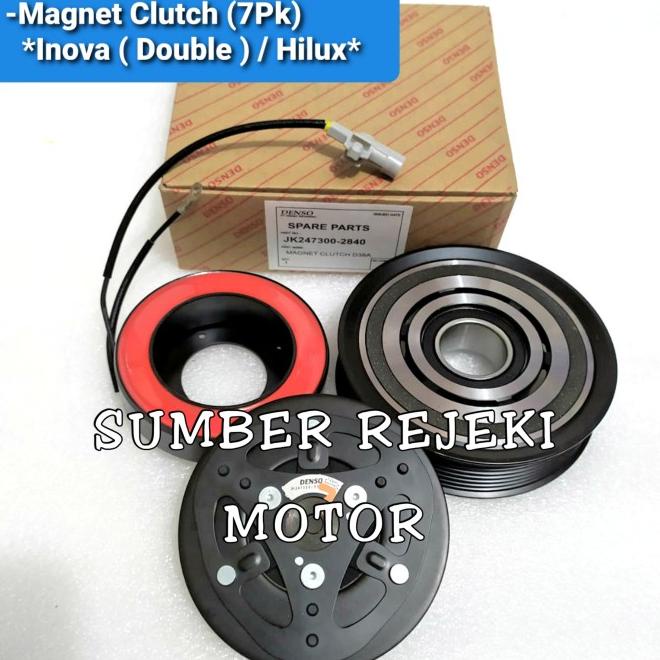 Magnet Clutch Pully Ac Compresor Innova Inova Double Blower Denso