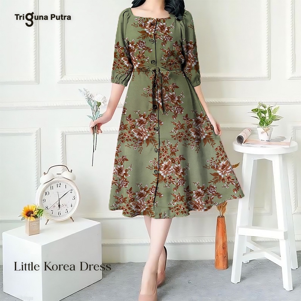 Dress Pendek Wanita Selutut Sexy Korean Style Mididress Brokat Drs Mewah Remaja Outfit Wedding Drss 