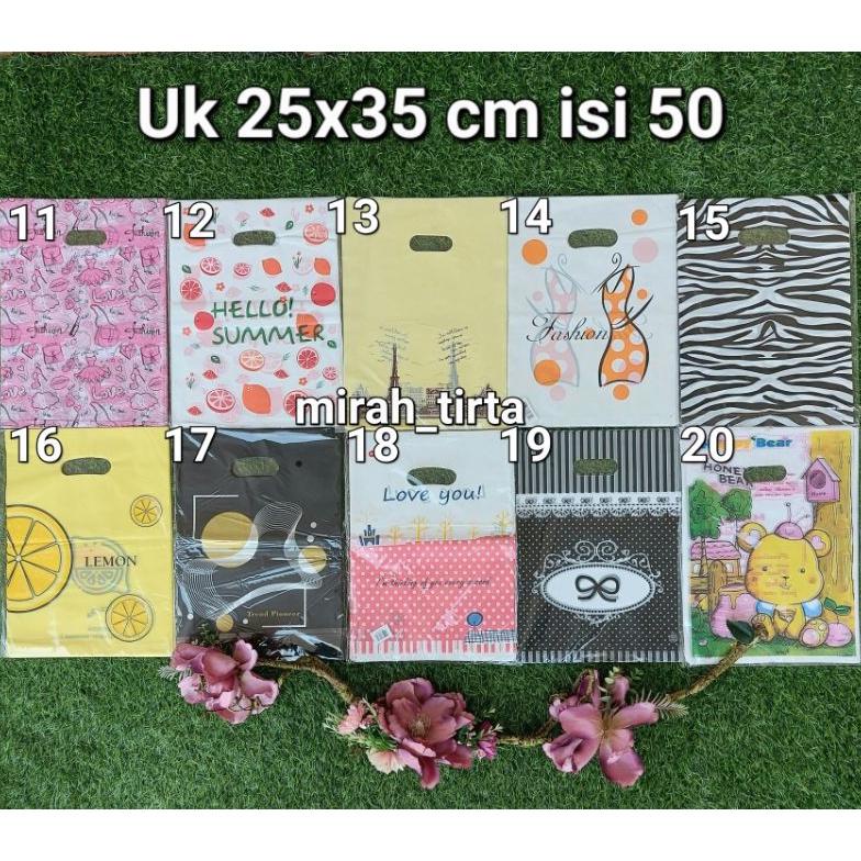 

Trend - TER25x35cm Kantong kresek plong motif olshop . kantong plastik plong motif 25x35 Kresek pond motif