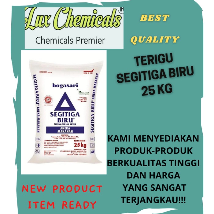 

Terigu segitiga biru 25 KG Best Quality TERMURAH!!!