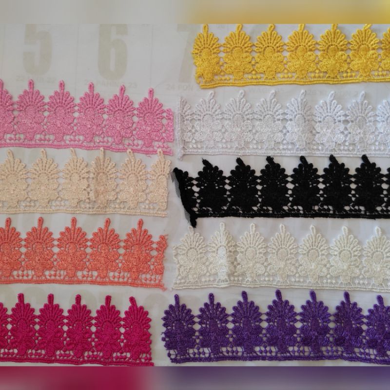 renda gyper lebar 5,5cm/renda per 50cm