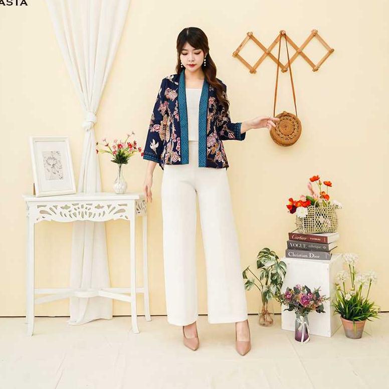 Asta Outer Blazer Batik Wanita Outer Batik Rompi Wanita