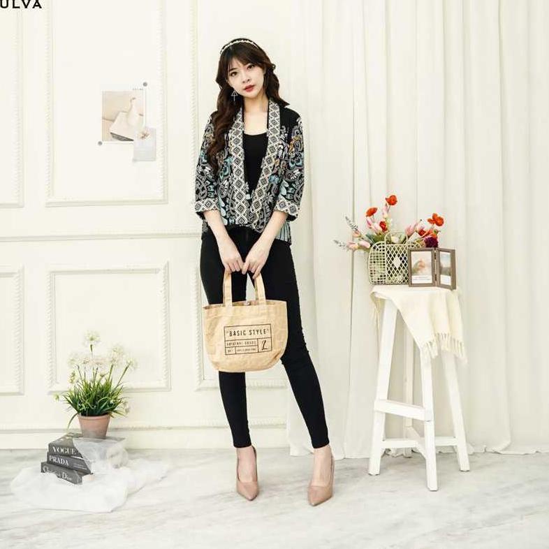 Ulva Outer Blazer Batik Wanita Outer Batik Rompi Wanita