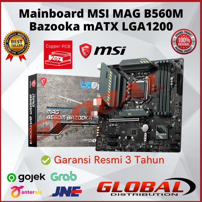 Mainboard Msi Mag B560M Bazooka - Matx Lga1200 - Msi B560M Bazooka