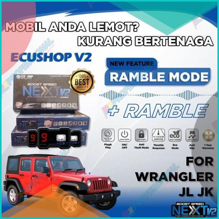 Aksesoris Piggyback Ecu ECUSHOP Boost Speed NEXT Jeep Wrangler JL JK 1