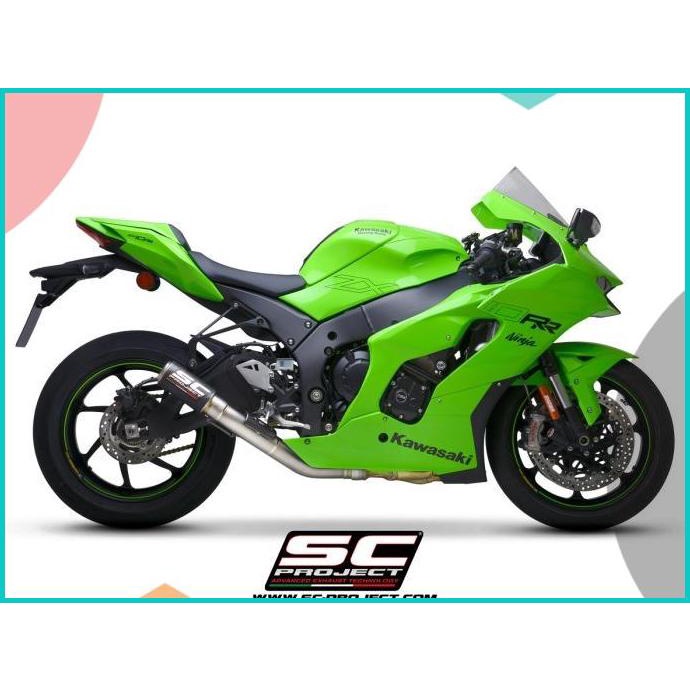 Knalpot SC Project CRT Carbon Half System Kawasaki ZX10R New 2021up 16