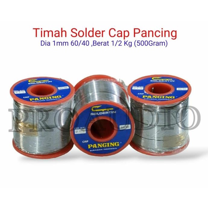 timah solder Cap Pancing diameter 0.8 mm 60/40 1/2 kg (500gram)