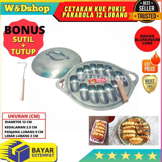 Cetakan Kue Pukis Parabola 12 Lubang -Cetakan Kue Pukis Anti Lengket