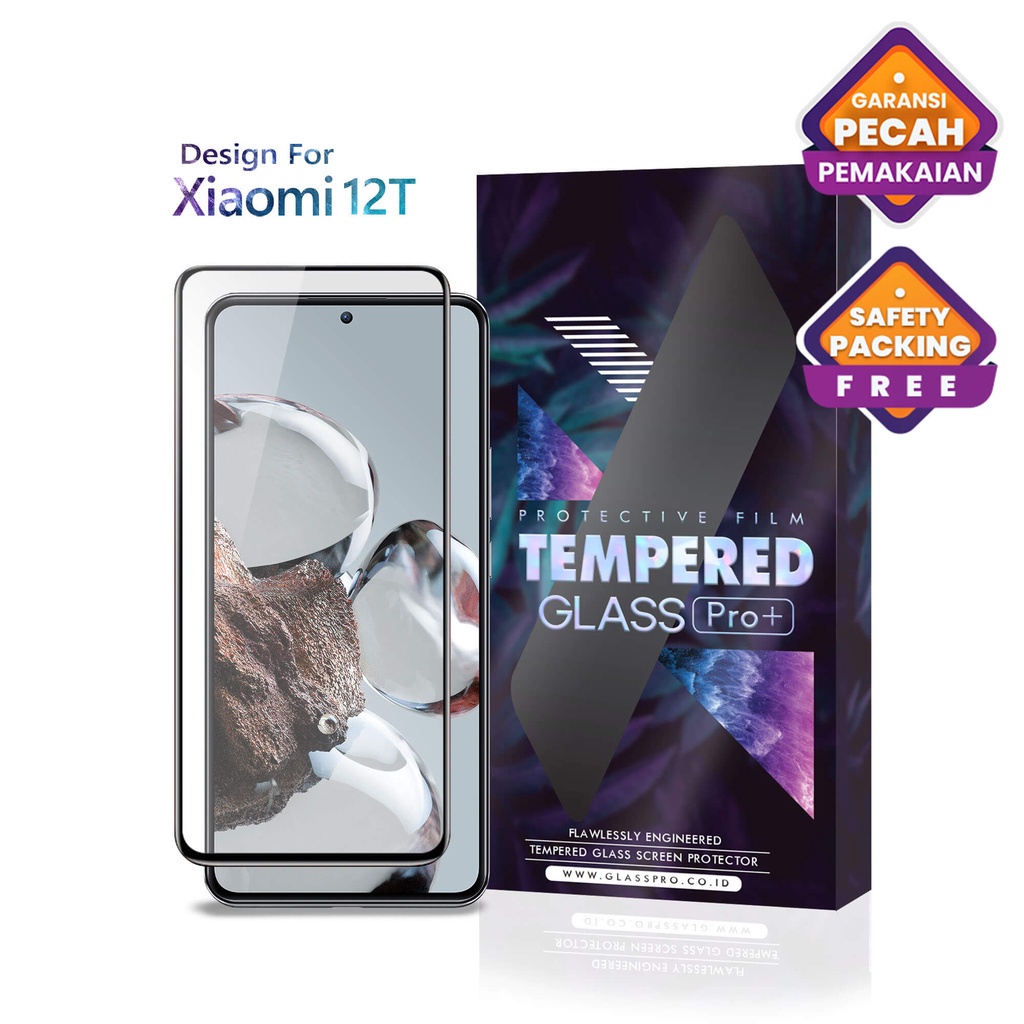 Glass Pro Tempered Glass Xiaomi 12T 5G Full Cover - Premium