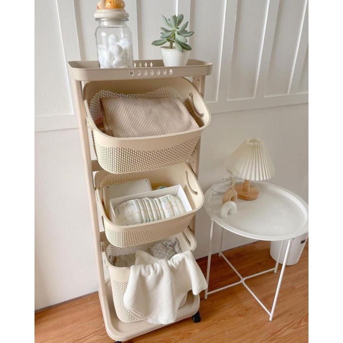 LAUNDRY BASKET OLYMPLAST PLASTIK SUSUN 3 KERANJANG BAJU