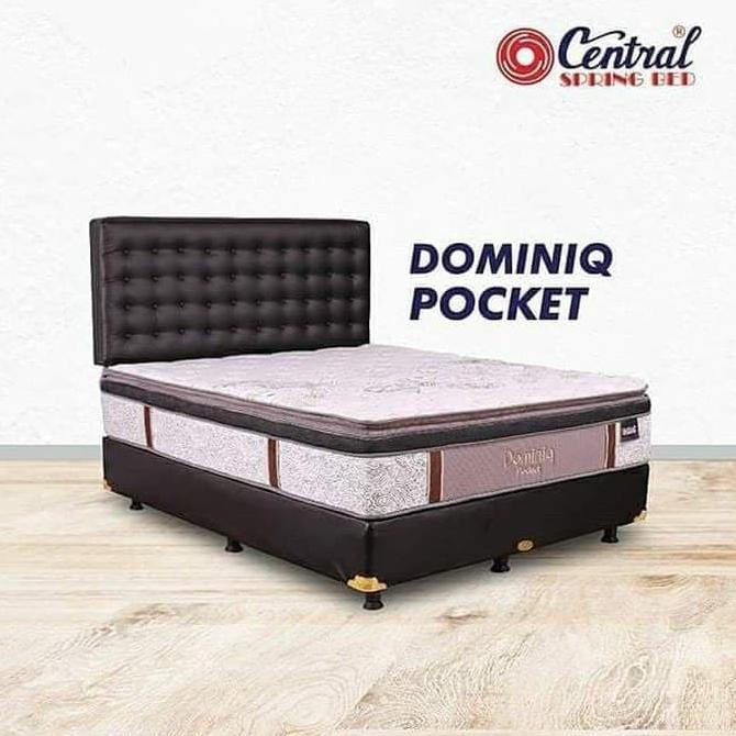UK 180 FULL SET SPRINGBED CENTRAL DOMINIQ PLUSH PILLOWTOP PREMIUM