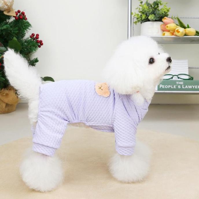 RESTOCK BAJU ANJING KUCING KECIL SEDANG POODLE JUMPSUIT PIYAMA ANJING RIDARHENDI13