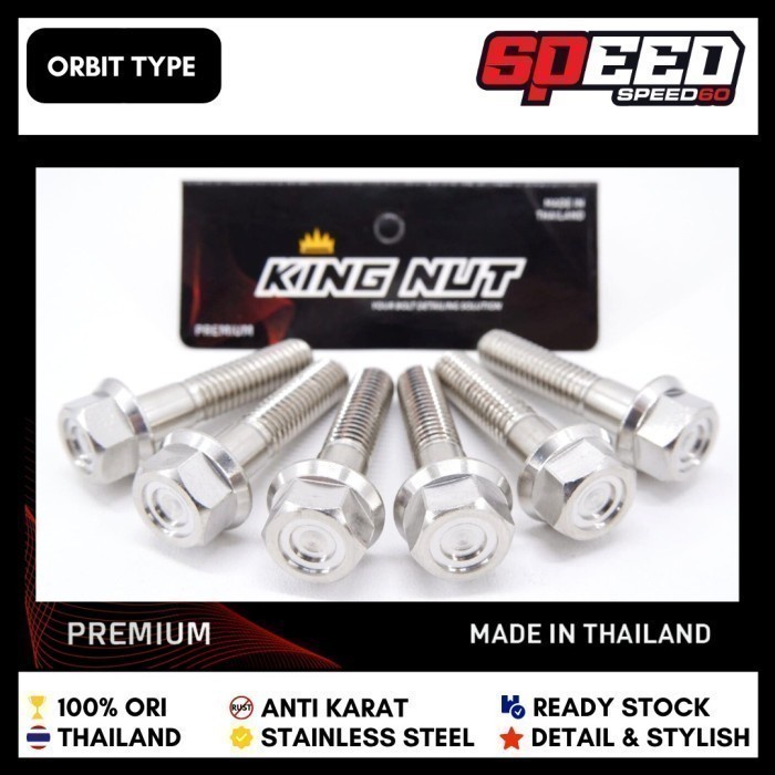 Terlaris Probolt Baut Breket Selang Rem Belakang Radiator Nmax Aerox Kingnut Th